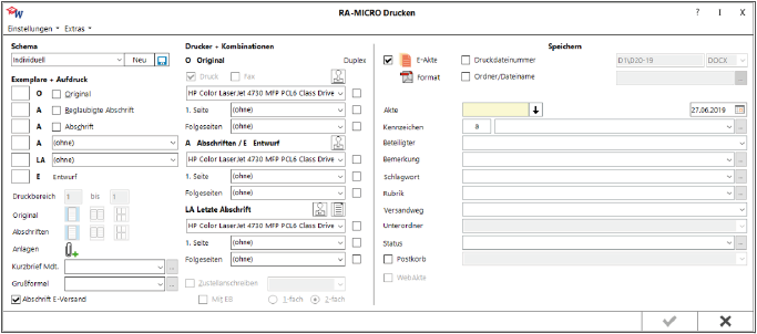 RA-MICRO Word Schnittstelle
