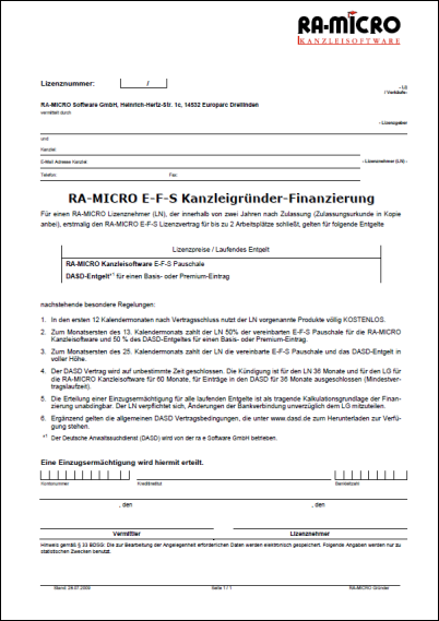 RA-MICRO Kanzleigründer Finanzierung